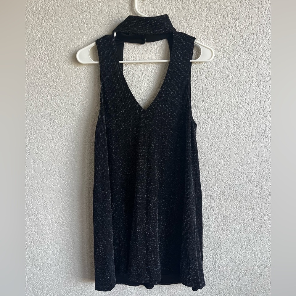Show Me Your Mumu black sparkle mini dress size S